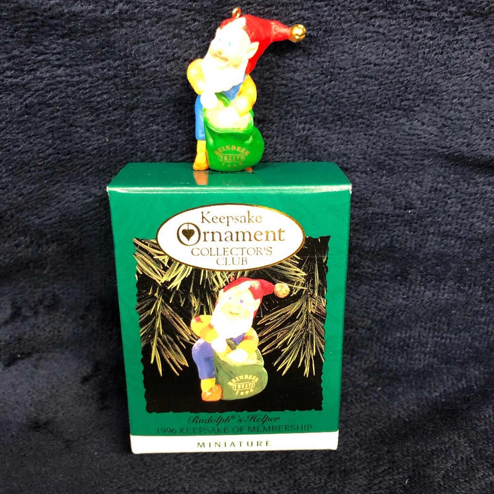 Hallmark " Rudolph's Helper" Christmas ornament